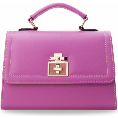 Klasický dámský kufřík listonoška aktovka růžová – Zboží Mobilmania