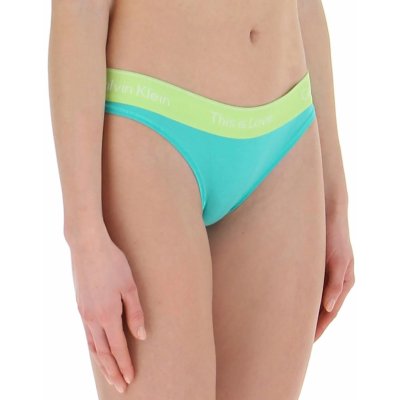 Calvin Klein Dámské kalhotky Bikini QF7284E9T7 zelená