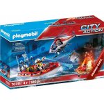 Playmobil 70335 Hasiči s člunem a helikoptérou – Zboží Mobilmania