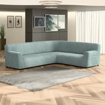 GA.I.CO bielastický potah na rohovou sedačku Costina mátový 350 - 530 cm – Zbozi.Blesk.cz