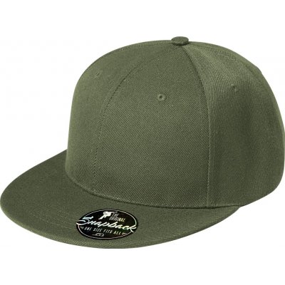 MALFINI Rap 6P s rovným kšiltem unisex 302 khaki