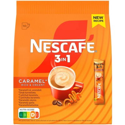 Nescafe 3v1 Caramel instantní káva 10 x 16 g – Zbozi.Blesk.cz