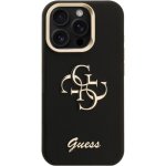 Guess Grained 4G Logo kryt s výklopným stojánkem pro iPhone 15 Pro Max - černý 57983125121 – Zboží Mobilmania