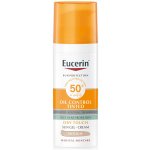Eucerin Oil Control ochranný krémový gel na opalování na obličej SPF50+ středně tmavý 50 ml – Zboží Dáma