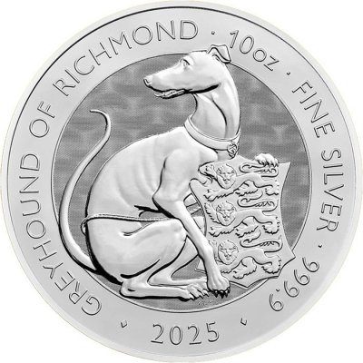 The Royal Tudor Beasts Stříbrná mince The Greyhound of Richmond 2025 10 oz – Hledejceny.cz