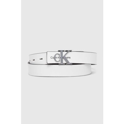 Calvin Klein Kožený pásek dámský bílá K60K610281 – Zboží Mobilmania