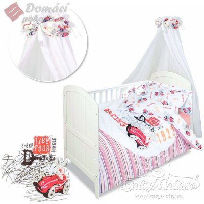 BABY Matex 3-dílná sada Sweet mix Racing Red 40 x 60 cm 30 x 175 cm 135 x 100 cm – Zboží Mobilmania