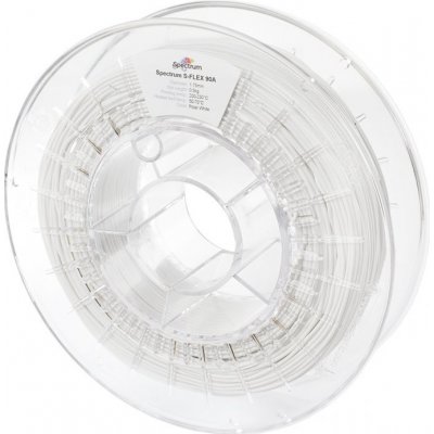 Spectrum S-Flex 90A 1.75mm BÍLÁ - Polar White 500g – Zboží Živě