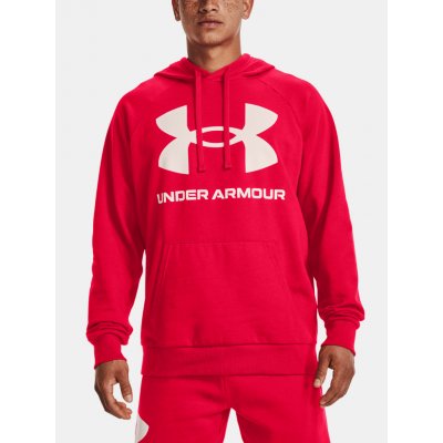 UA Rival Fleece Big Logo HD Mikina Under Armour Červená – Zboží Mobilmania