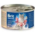 Brit Premium by Nature Cat Chicken with Beef 200 g – Zboží Mobilmania