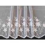 Luxusní vyšívaná záclona H1/2913/175/01 bílá 175 cm – Hledejceny.cz