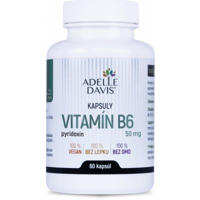 Adelle Davis Vitamin B6 50 mg 60 kapslí – Hledejceny.cz