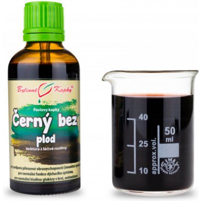 Bylinné kapky tinktura Černý bez plod 50 ml – Hledejceny.cz
