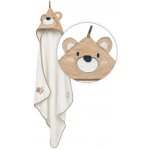 Babymatex Osuška s kapucí JIMMY 80x80 cm Hnědá – Zboží Dáma
