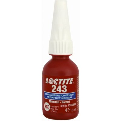 Lepidlo do závitů, střední pevnost, 10 ml - Loctite 243 – Zboží Mobilmania