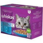 Whiskas Rybí pochoutky bílá ryba treska losos tuňák v želé 12 x 85 g – Zbozi.Blesk.cz
