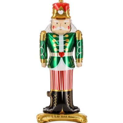 PartyDeco BALÓNEK fóliový Louskáček samostojný 34x85cm – Zboží Dáma