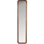 White Label Hnědé dřevěné závěsné zrcadlo Nyko 120 x 26 cm – Hledejceny.cz