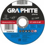 Graphite Brusný kotouč 125 x 6,4 x 22,2 mm 27 A30-S-BF 57H715 – Zboží Mobilmania