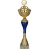 Pohár a trofej Kovový pohár s poklicí Zlato-modrý 20 cm 8 cm