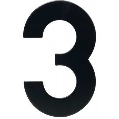 Richter RN.95L.3.CE číslice "3" 95mm černá Černá – Sleviste.cz