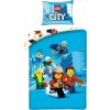 Povlečení Baby Nellys Oboustranné bavlna povlečení LEGO CITY LEG-1050BL 140x200 70x90