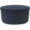 Taburet Normann Copenhagen Pouf Hide Storage Large, steel blue