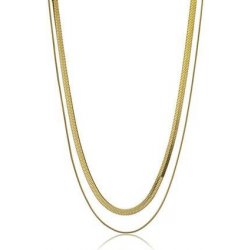 Emily Westwood Krásný pozlacený dvojitý náhrdelník EWN23085G