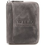 Wild pánská kožená peněženka na zip 5508 šedá – Zboží Mobilmania