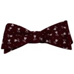 Klukovna s bílými tulipány 1665 vínový – Zboží Dáma