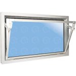 ACO Sklepní okno bílé vyklápěcí plastové 90 x 90 cm dvojsklo 4+4 mm – HobbyKompas.cz