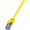 síťový kabel Logilink CQ3027S Patch 6A 10G S/FTP PIMF PrimeLine, 0,5m, žlutý