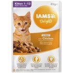 Iams Kitten kuře v omáčce 85 g – Hledejceny.cz