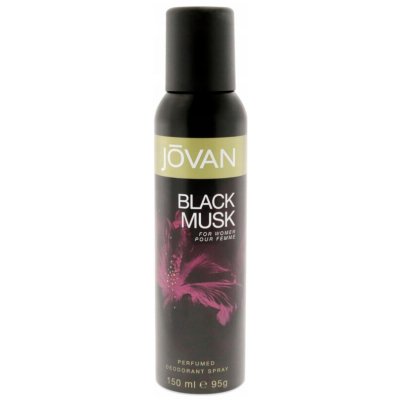 Deodorant Jövan Musk Black Woman 150 ml – Hledejceny.cz
