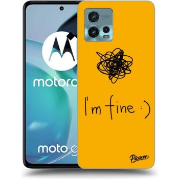 Pouzdro Picasee silikonové Motorola Moto G72 - I am fine čiré