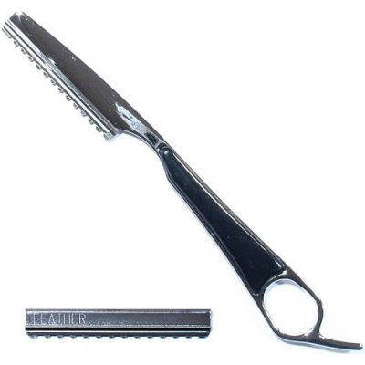 Duko efilační břitva na seřezávání vlasů kovová černá 175 mm 988