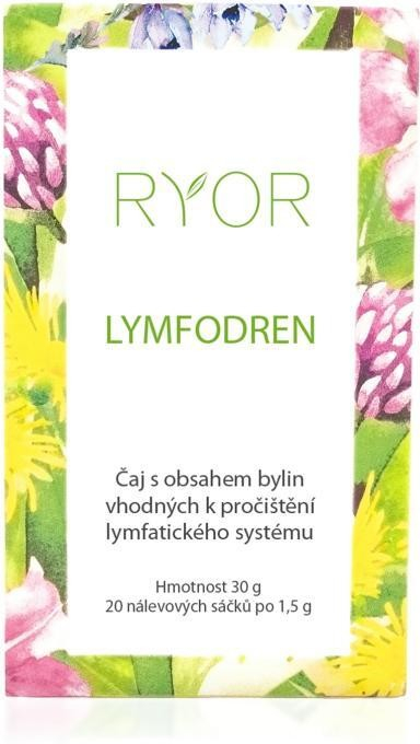 Ryor Česká Republika RYOR Lymfodren bylinný čaj 20 x 1,5 g od 84 Kč -  Heureka.cz