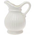 VÁZA DŽBÁN KERAMIKA 15x13x19CM BIELY – Hledejceny.cz