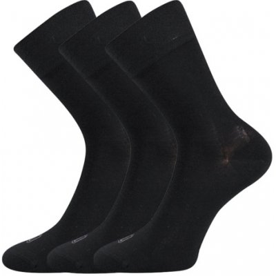 Lonka Bambusové ponožky 3 kusy Deli černá