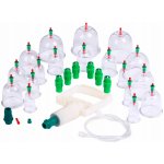 Pro salony vakuové masážní baňky 18 ks + magnety 6 ks + pumpička – Zboží Dáma