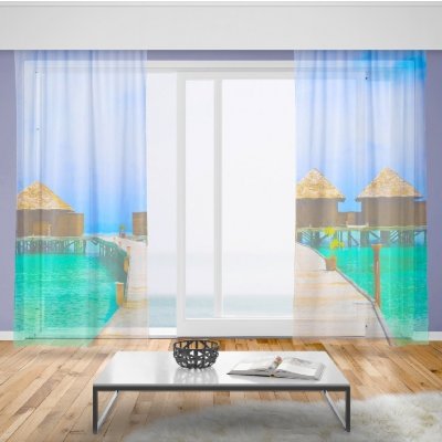 IMPAR Záclony Molo k moři (Rozměr záclony: 150x250) – Hledejceny.cz