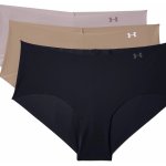 Under Armour kalhotky Pure Stretch Hipster 3 Pack 004 černá – Zboží Dáma