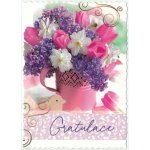 Pohlednice Gratulace květiny – Zboží Dáma