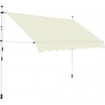 Greatstore Ručně zatahovací markýza 300 cm krémová – HobbyKompas.cz