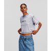 Dámská Trička KARL LAGERFELD JEANS KLJ REGULAR CROPPED SSLV TEE šedá