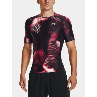 Under Armour Iso-Chill Compression Printed Black/Radio Red – Zboží Mobilmania