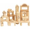 Dřevěná hračka Woody Kostky přírodní 50 dílů