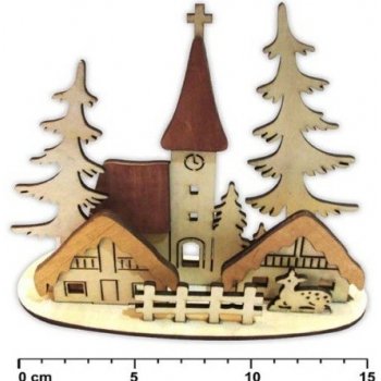 MFP paper s.r.o. Svícen vesnička dřevěný LMX-5607