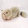 Plyšák Kočka ležící šedá 42 cm