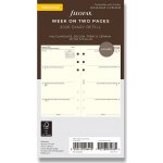 Filofax Týdenní kalendář 2026, týden/2 strany, krémová, 5 jazyků náplň osobních diářů A6 – Zboží Živě